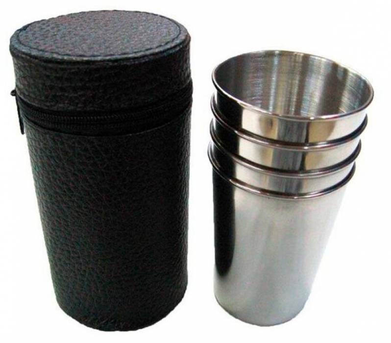 Набор стопок в чехле, 4 шт по 150 мл